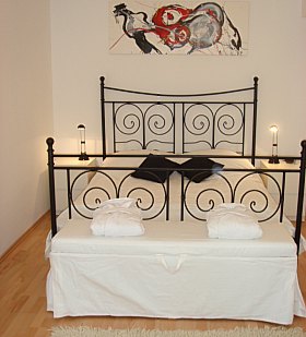 rustic and comfortable double bed