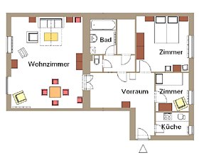 plan of apartment